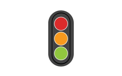 Ampelsymbol-Logo-Vektorvorlage v43
