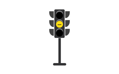 Ampelsymbol-Logo-Vektorvorlage v47