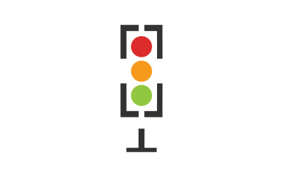 Ampelsymbol-Logo-Vektorvorlage v51