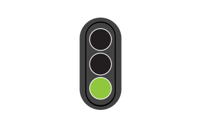 Közlekedési lámpa ikon logó vektor sablon v41