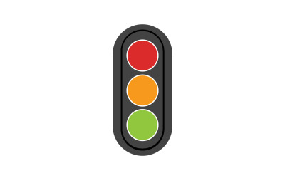 Közlekedési lámpa ikon logó vektor sablon v43