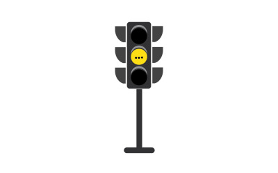 Közlekedési lámpa ikon logó vektor sablon v47
