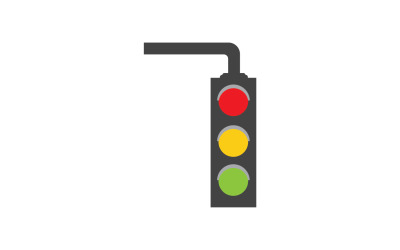 Közlekedési lámpa ikon logó vektor sablon v57
