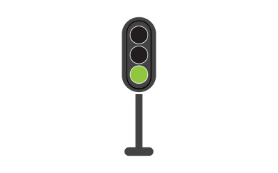 Közlekedési lámpa ikon logó vektor sablon v62