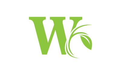 Litera W, początkowa nazwa firmy, wektor v22