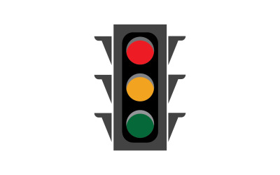 Modello vettoriale logo icona semaforo v26
