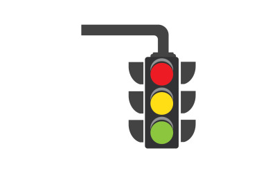 Modello vettoriale logo icona semaforo v34