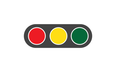 Modelo de vetor de logotipo de ícone de semáforo v11