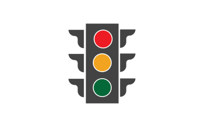 Modelo de vetor de logotipo de ícone de semáforo v20