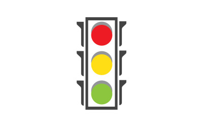 Modelo de vetor de logotipo de ícone de semáforo v27