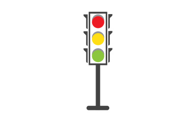 Modelo de vetor de logotipo de ícone de semáforo v29