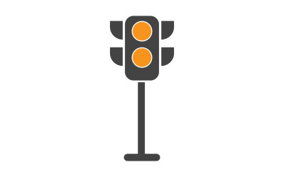 Modelo de vetor de logotipo de ícone de semáforo v31