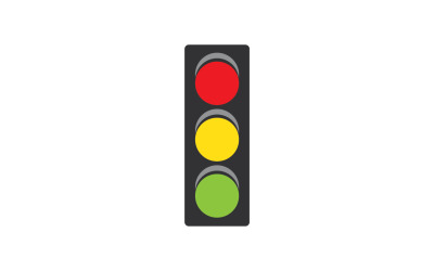 Modelo de vetor de logotipo de ícone de semáforo v49