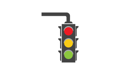 Plantilla vectorial del logotipo del icono de semáforo v59
