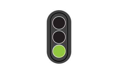 Trafic light icon logo vector template v41