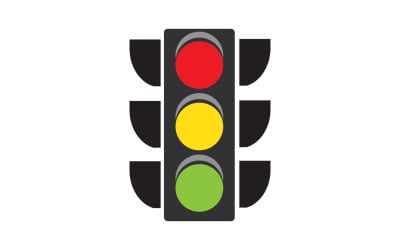 Trafic light icon logo vector template v55