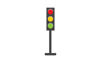 Trafik ışığı simgesi logo vektör şablonu v21
