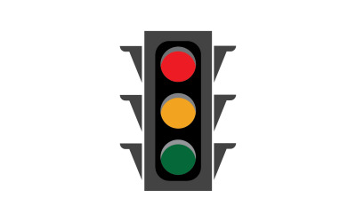 Trafik ışığı simgesi logo vektör şablonu v26