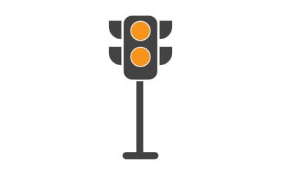 Trafik ışığı simgesi logo vektör şablonu v31