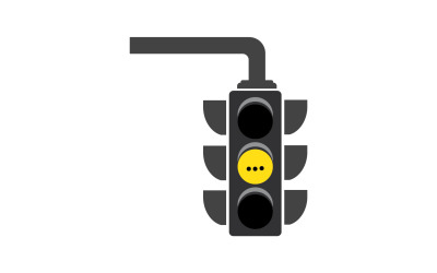 Trafik ışığı simgesi logo vektör şablonu v35