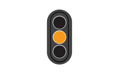 Trafik ışığı simgesi logo vektör şablonu v38