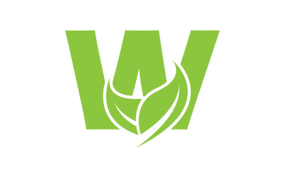 Vector de nombre de empresa inicial de letra W v34