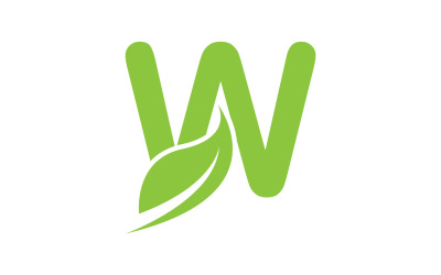 Vector de nombre de empresa inicial de letra W v35