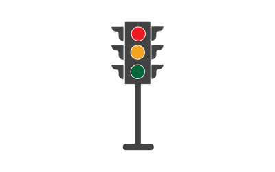 Verkeerslicht pictogram logo vector sjabloon v60