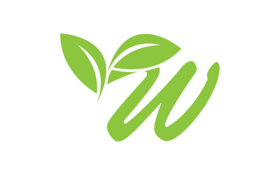 Vetor inicial do nome da empresa com letra W v6