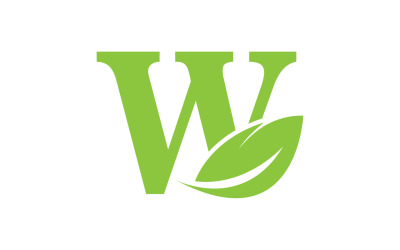 W harfi ilk şirket adı vektörü v29
