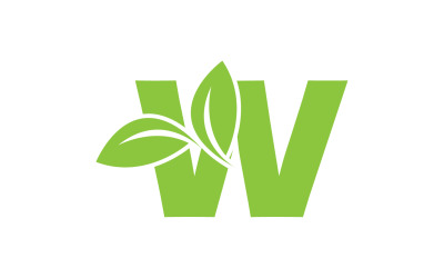 W harfi ilk şirket adı vektörü v32