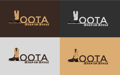 Lábbeli (Joota) márka - Letter Logo Design