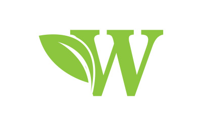 Vetor inicial do nome da empresa com letra W v63