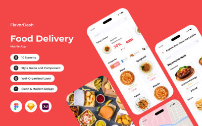 FlavorDash – mobile App für die Lieferung von Lebensmitteln