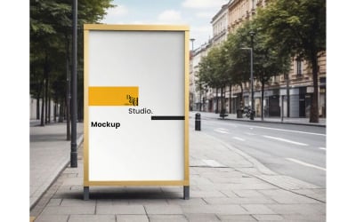 Street Poster Blank Mockup 09