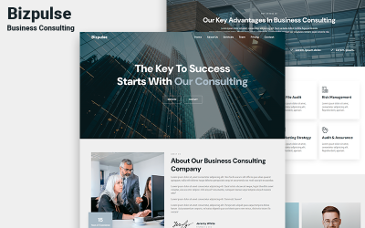 Bizpulse – HTML5-Landingpage-Vorlage für Unternehmensberatung