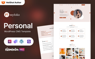 Myfolio – Thème WordPress Elementor pour portfolio de créateurs
