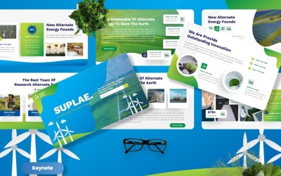 Suplae - Keynote-sjabloon voor alternatieve energie