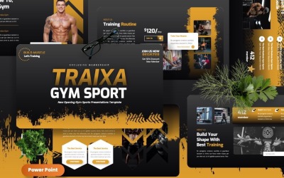 Traixa - Gym Sport Powerpoint šablony