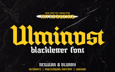Ulminost - Blackletter-lettertype