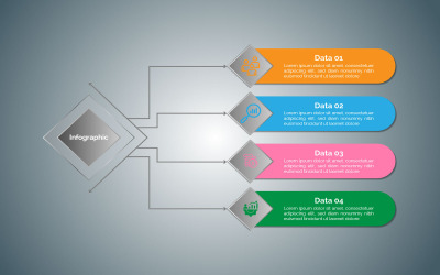 Vektor eps modernes Infografik-Elementdesign.