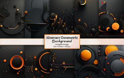 Abstract background with geometric shapes, Colorful fluid gradient geometric pattern.