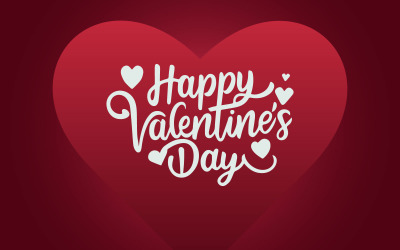 Tarjeta de feliz día de San Valentín con ilustración de stock de patrón de corazones gratis