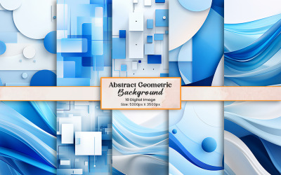 Modern corporate blue geometric wave shape background