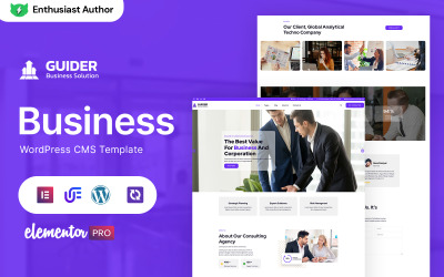 Guider - Consulting Bedrijven en diensten WordPress Elementor-thema