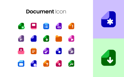 20 bestanden en documentpictogrampakketten
