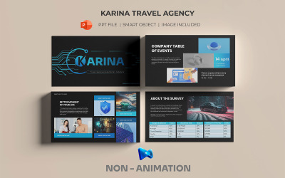 Karina Travel Agency Animated PowerPoint Presentation Template