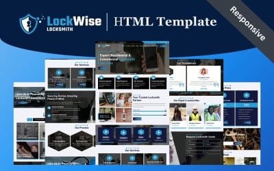 LockWise - Çilingir ve Güvenlik Sistemleri HTML5 Web Sitesi Şablonu