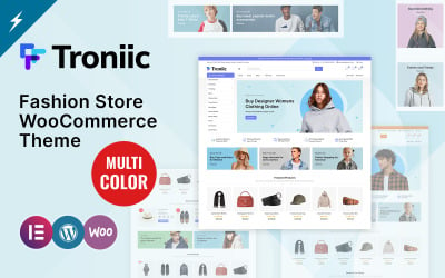 Motyw WooCommerce dla sklepu Troniic z modą i ubraniami
