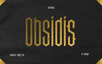 Obsidis: semplice carattere Blackletter